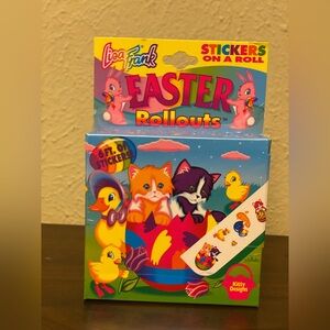 Vintage and sealed Kitty Designs Lisa Frank Easter Rollouts Stickers